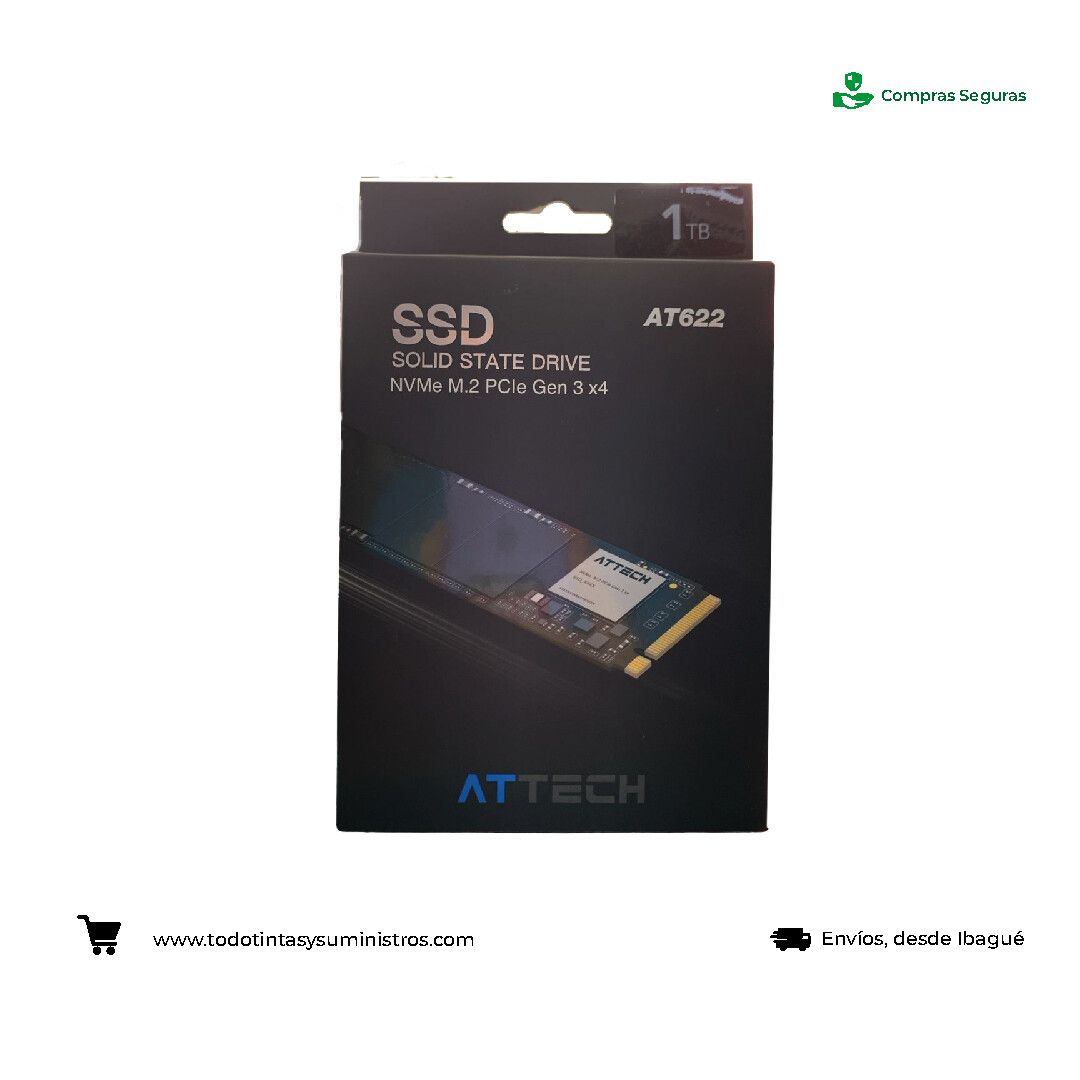 Unidas de estado solido ATTECH 1TB M.2 NVMe PCIe 3x4
