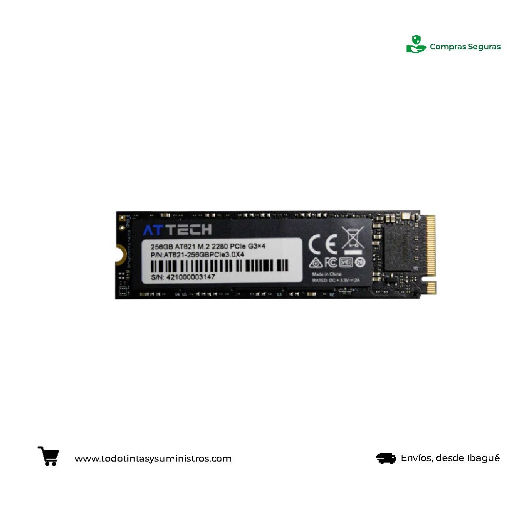 Unidas de estado solido ATTECH 1TB M.2 NVMe PCIe 3x4 2