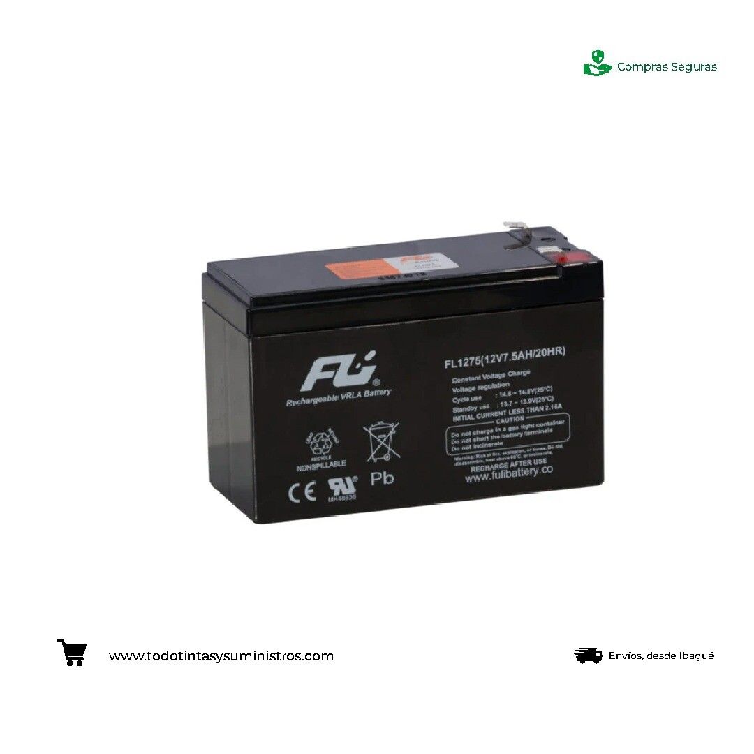 Bateria Fuli FL1275GS 12.V7 5AH-20HR
