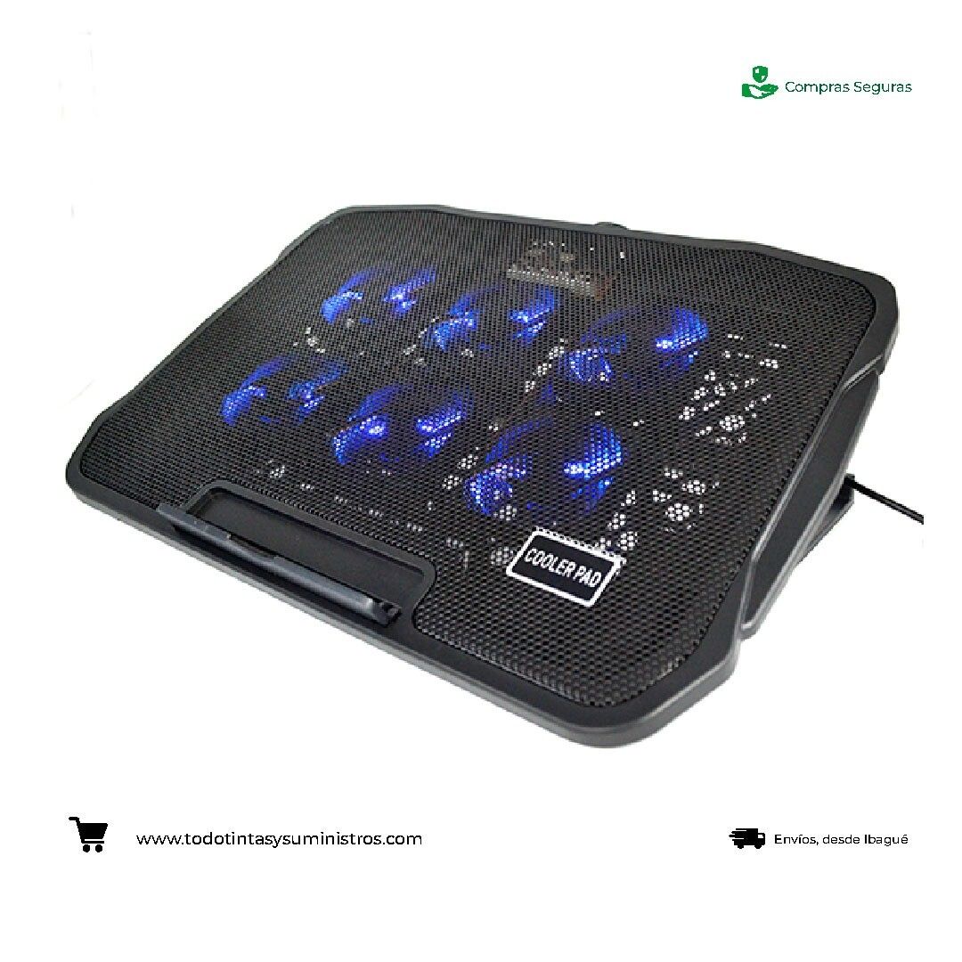 Base refrigerante Jaltech H9 6 Ventiladores para portatil 2