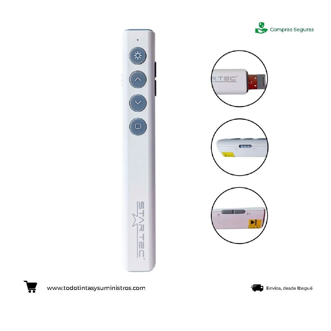 Apuntador Laser Star Tec Rojo St-Lp-91 Blanco 3