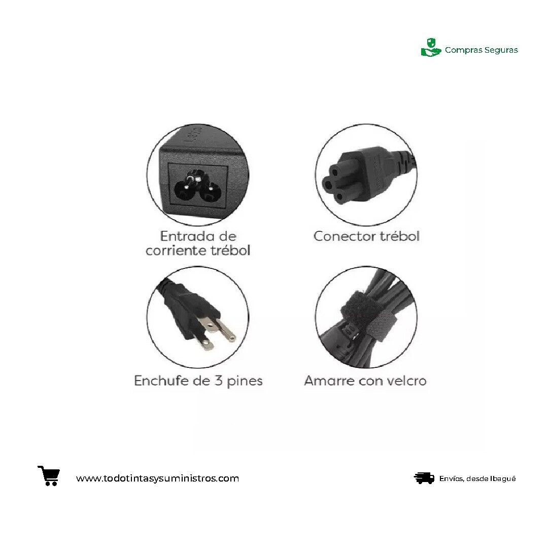 Cargador genérico Lenovo punta redonda 20V 3.25A 2