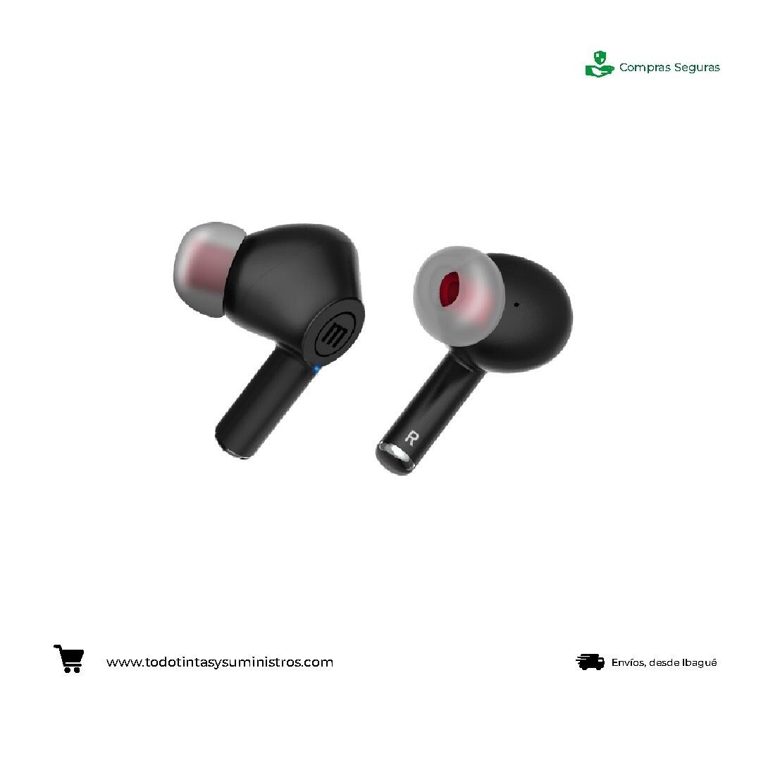 Audifonos Maxell TWS 635 MAXPODS Inalámbricos Negros 2