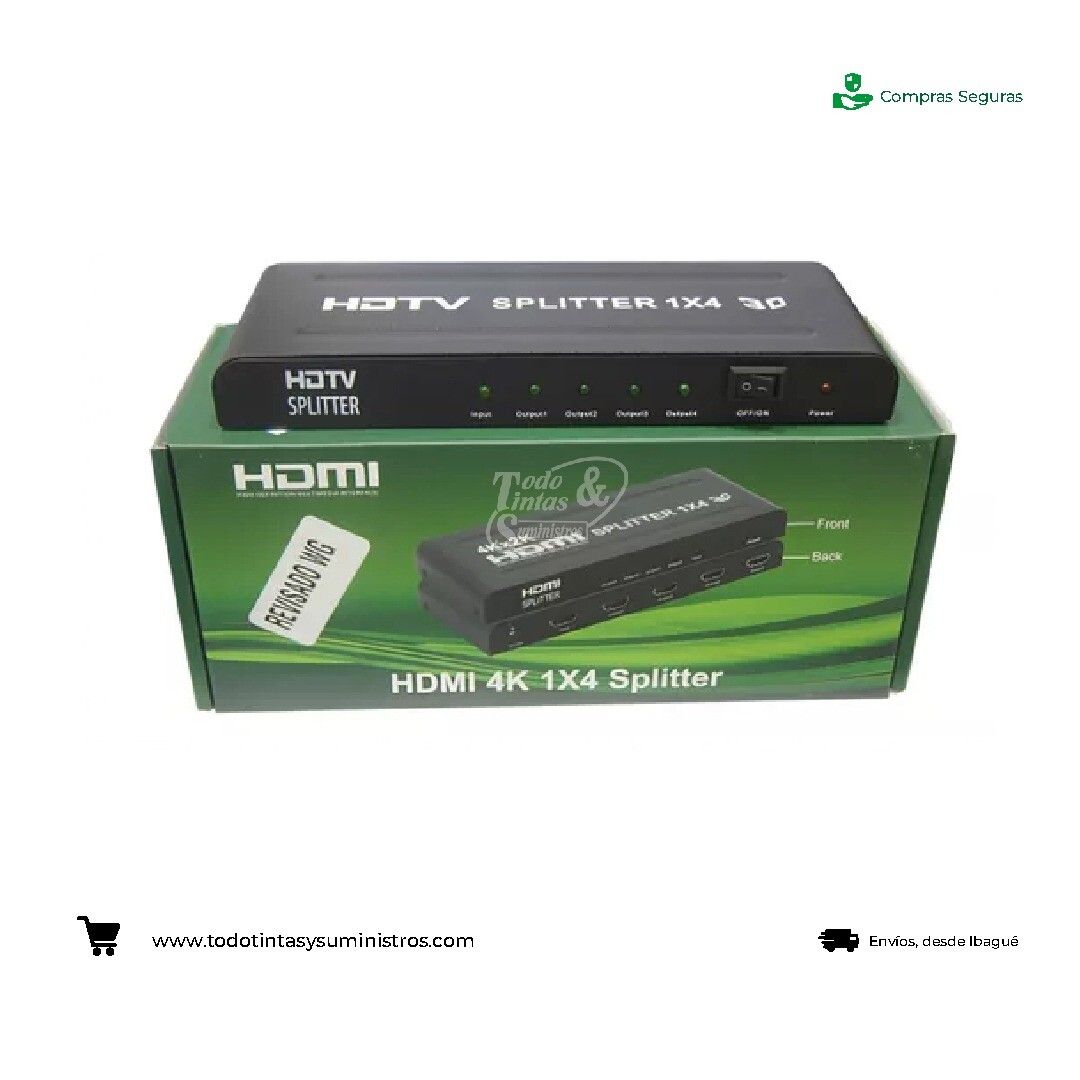 Splitter HDMI 4 puertos (1x4) 4K 2