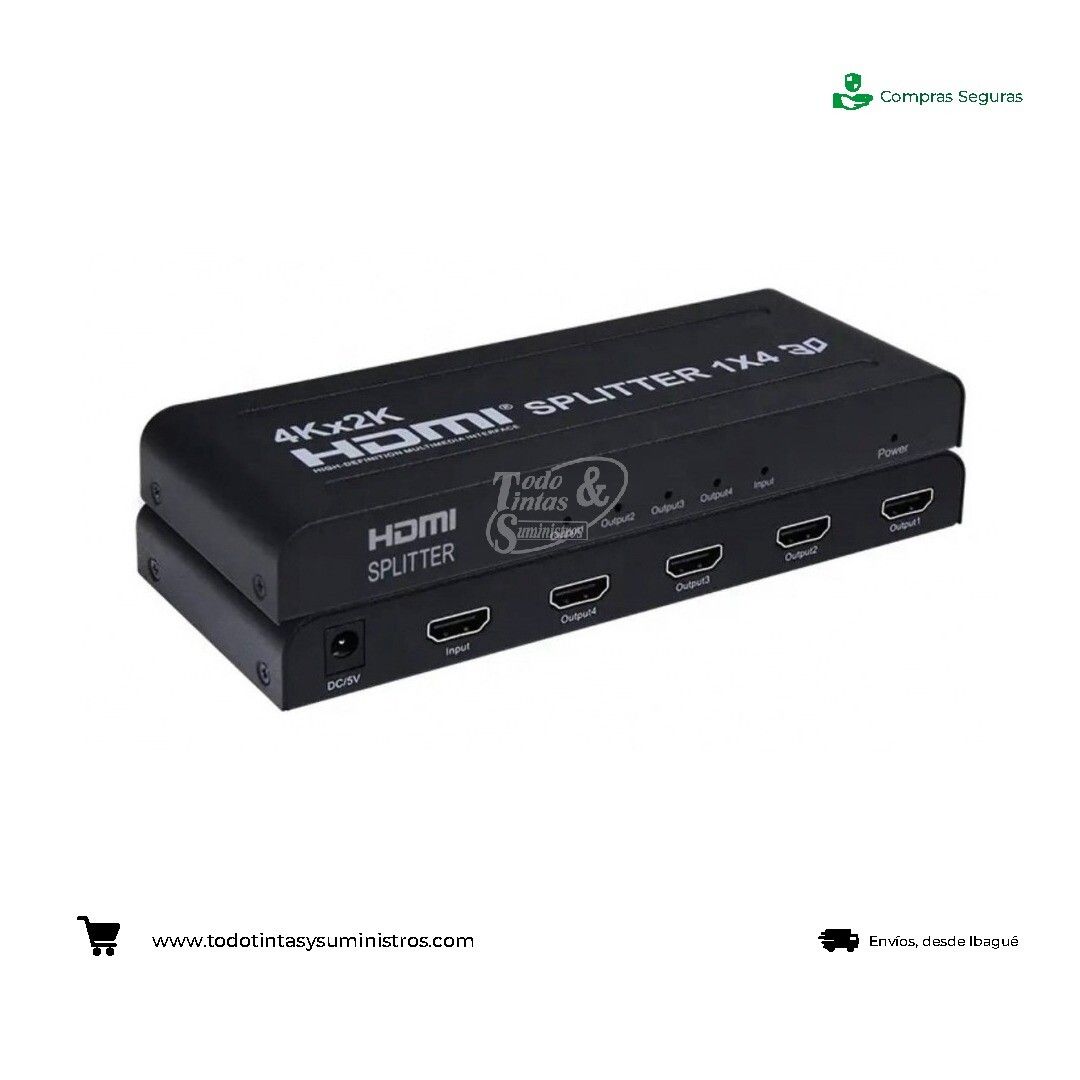 Splitter HDMI 4 puertos (1x4) 4K