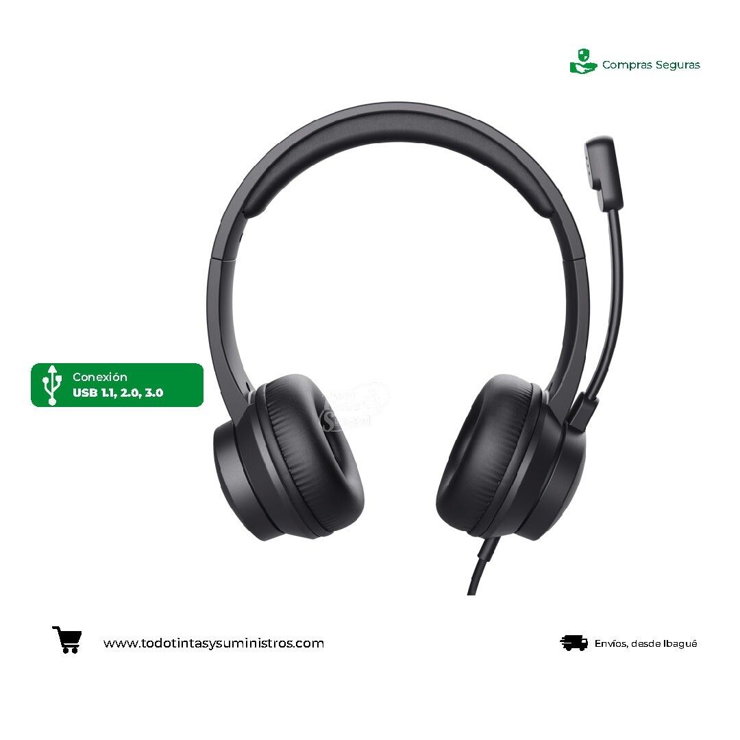 Diadema trust Ayda entrada USB 2