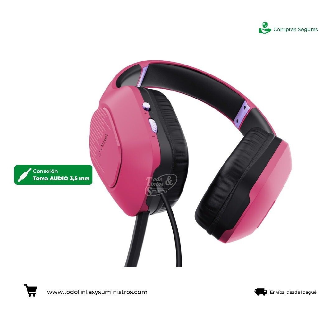 Diadema Trust GXT 415 Zirox Rosada 2