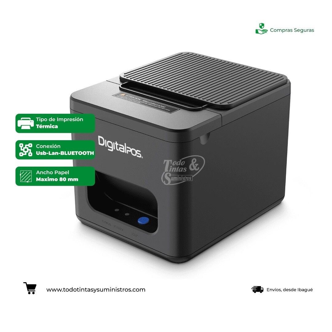 Impresora Térmica Digital POS DIG E200L –USB–RED LAN-BLUETOOTH 2