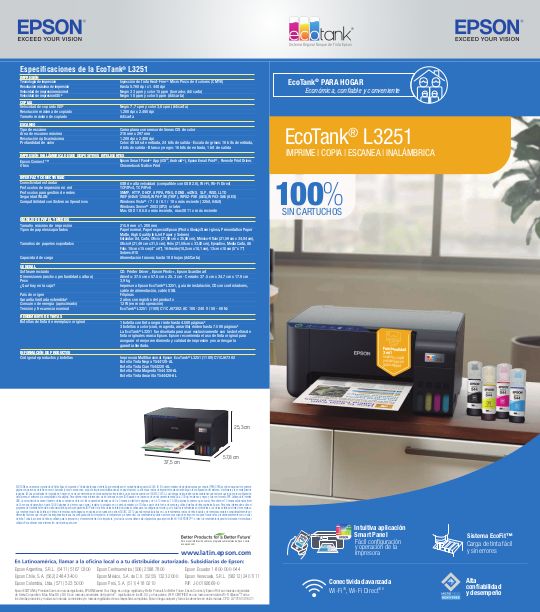 Impresora Multifuncional Epson L3251 Inalambrica 3