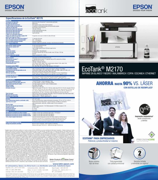 Impresora Multifuncional Epson M2170 2