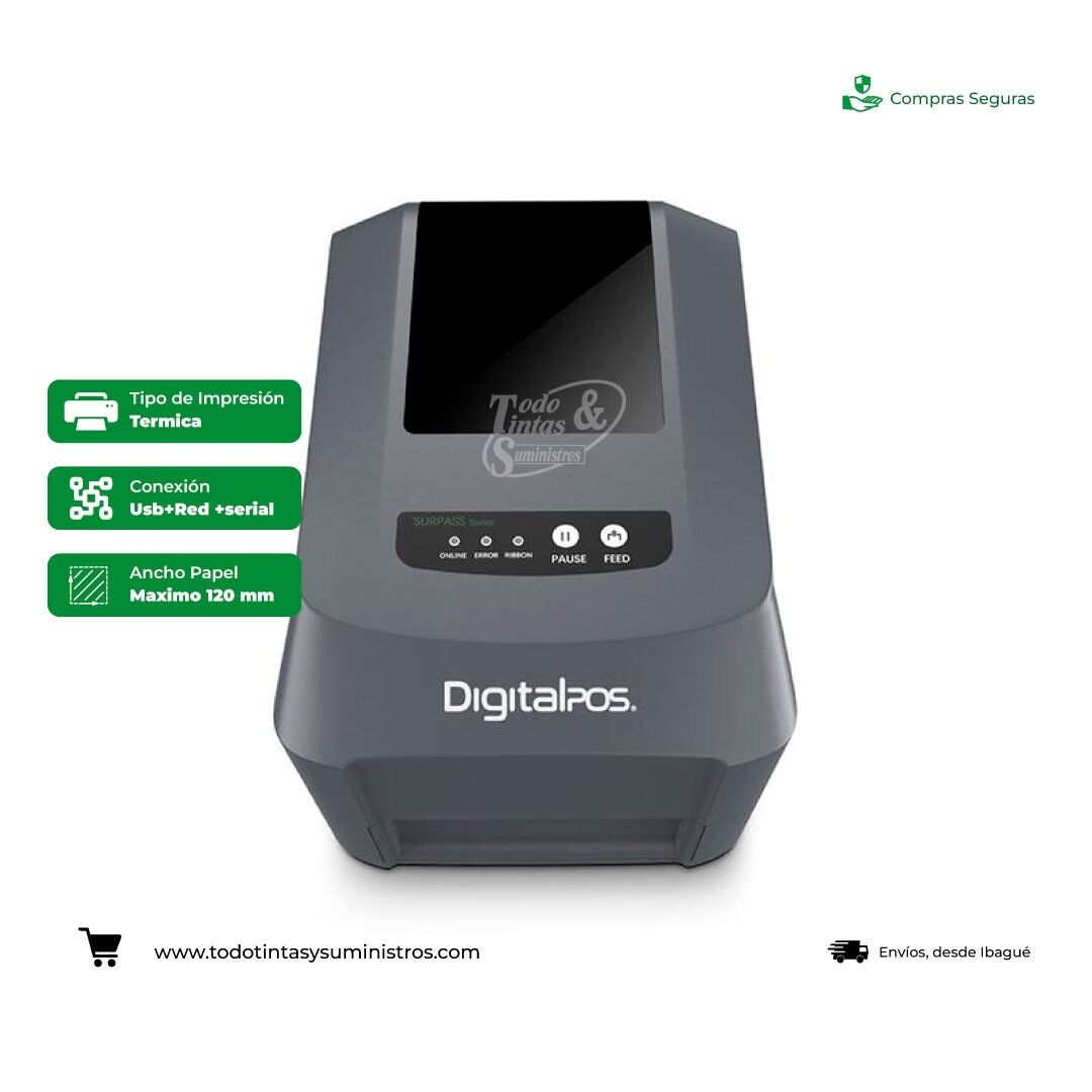 Impresora Codigos de Barra POS DIG 2406T PRO Etiqueta termica 2