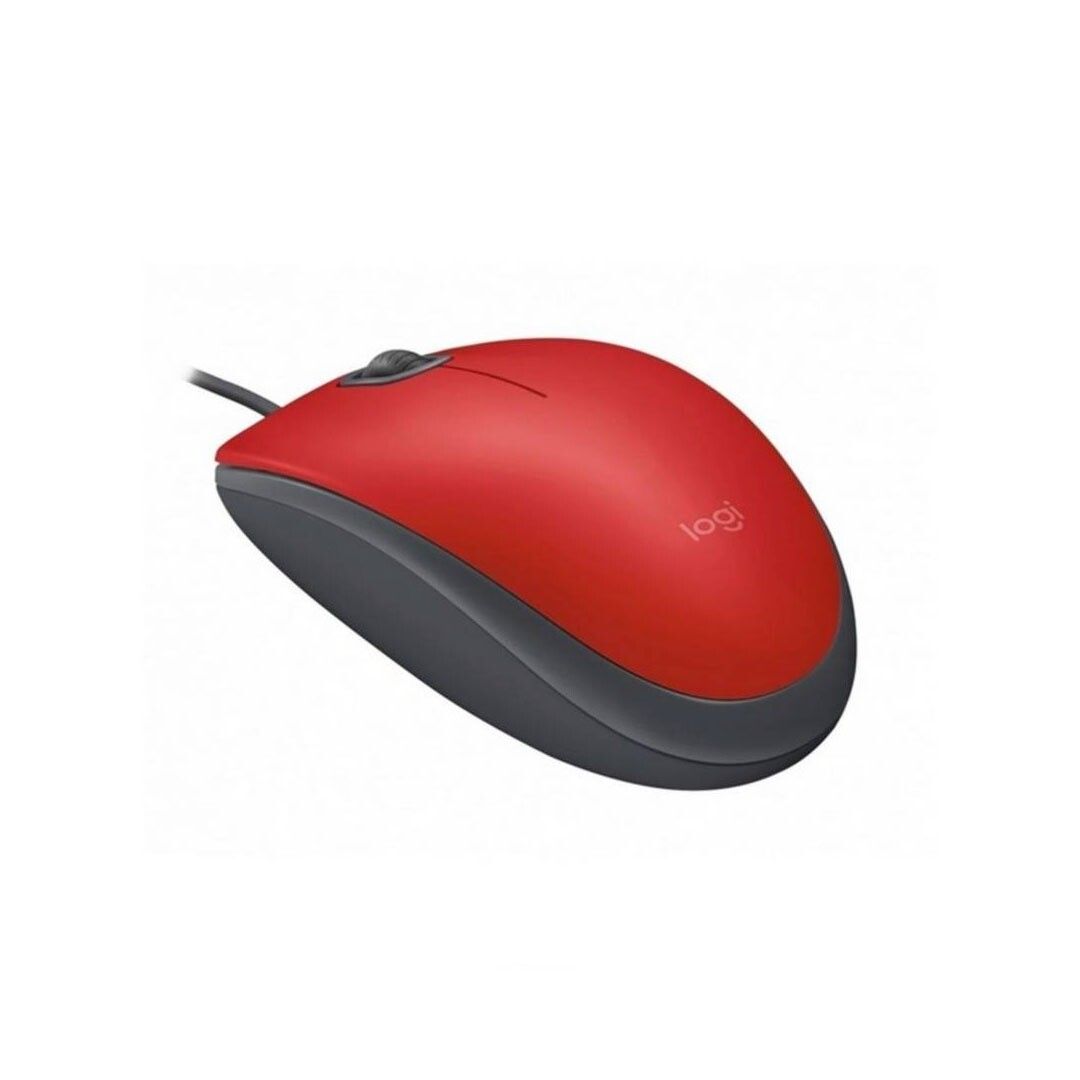 Mouse Logitech M110 Silent Alámbrico Rojo 2