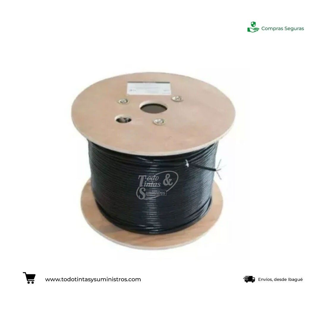 Bobina Rollo cable UTP LPS Exterior categoria 6 305 metros