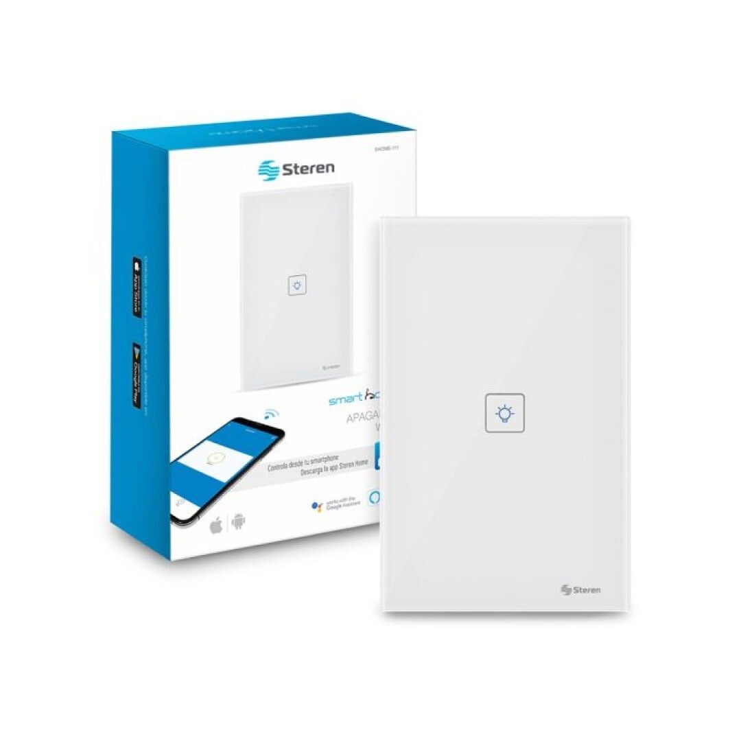 Switch Inteligente SHOME-111  Steren Apagador Wi-Fi touch 2