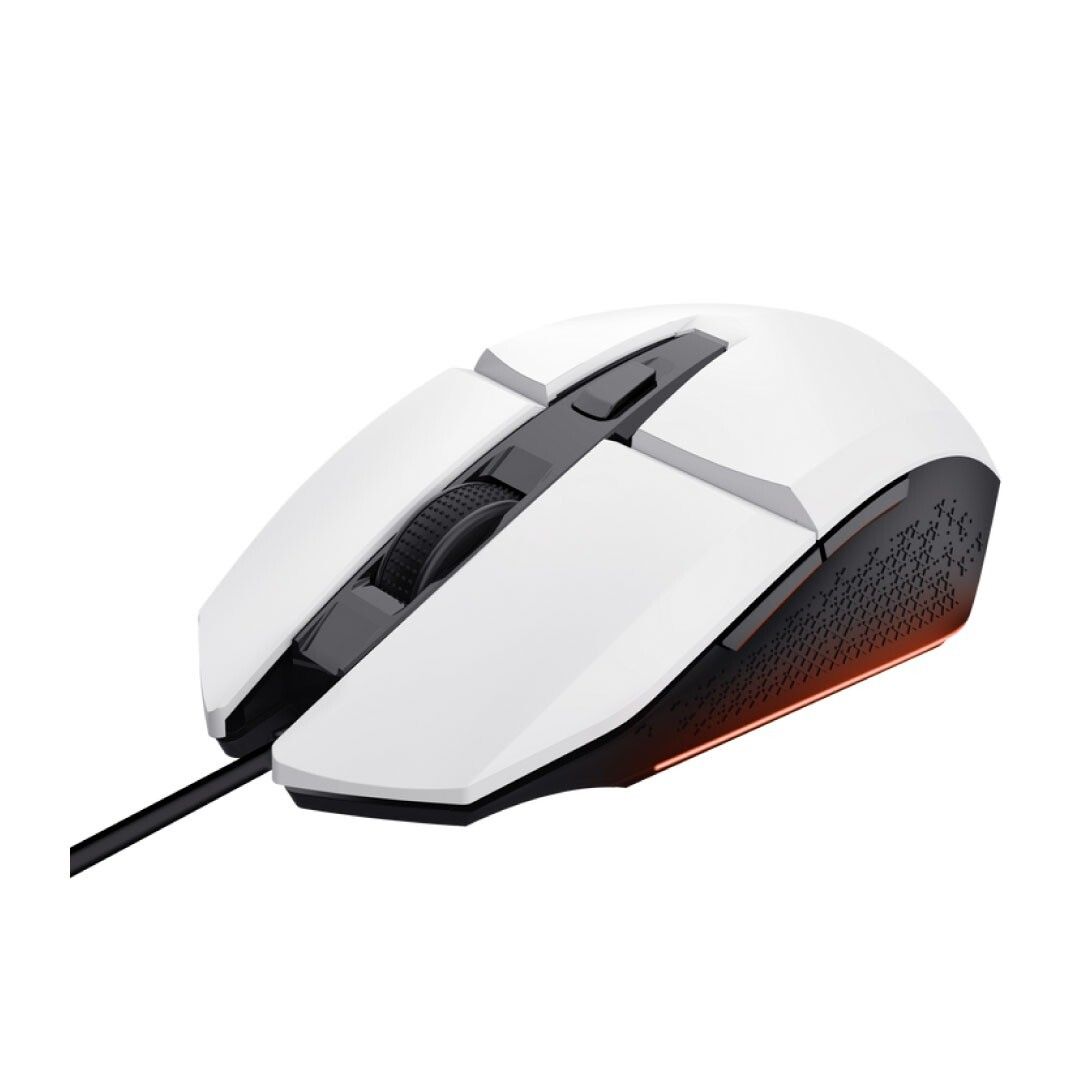 Mouse Gamer Trust GXT 109W FELOX Blanco Alámbrico Iluminado con botones programables 2