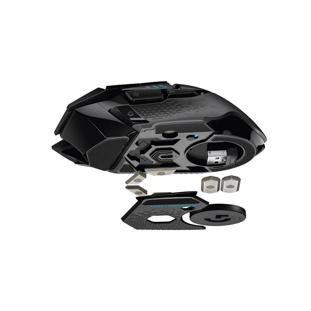 Mouse Logitech G502  LIGHTSPEED RGB Inalámbrico Negro con 11 Botones  Programables 3