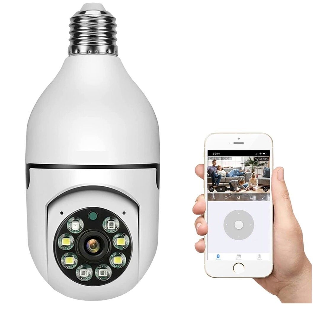 Camara Wifi tipo Bombillo Icam365 4MP HD smart light domoticol 2