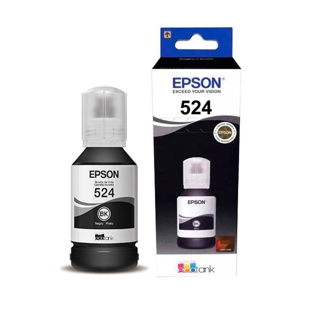 Botella de tinta Epson T524 Original Negro 2
