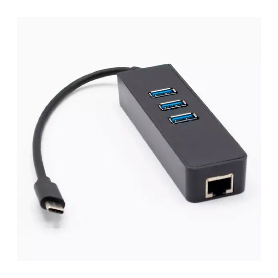 Adaptador Tipo C 3 Puertos Usb 3.0 + 1 Ethernet Rj45 Gigabit