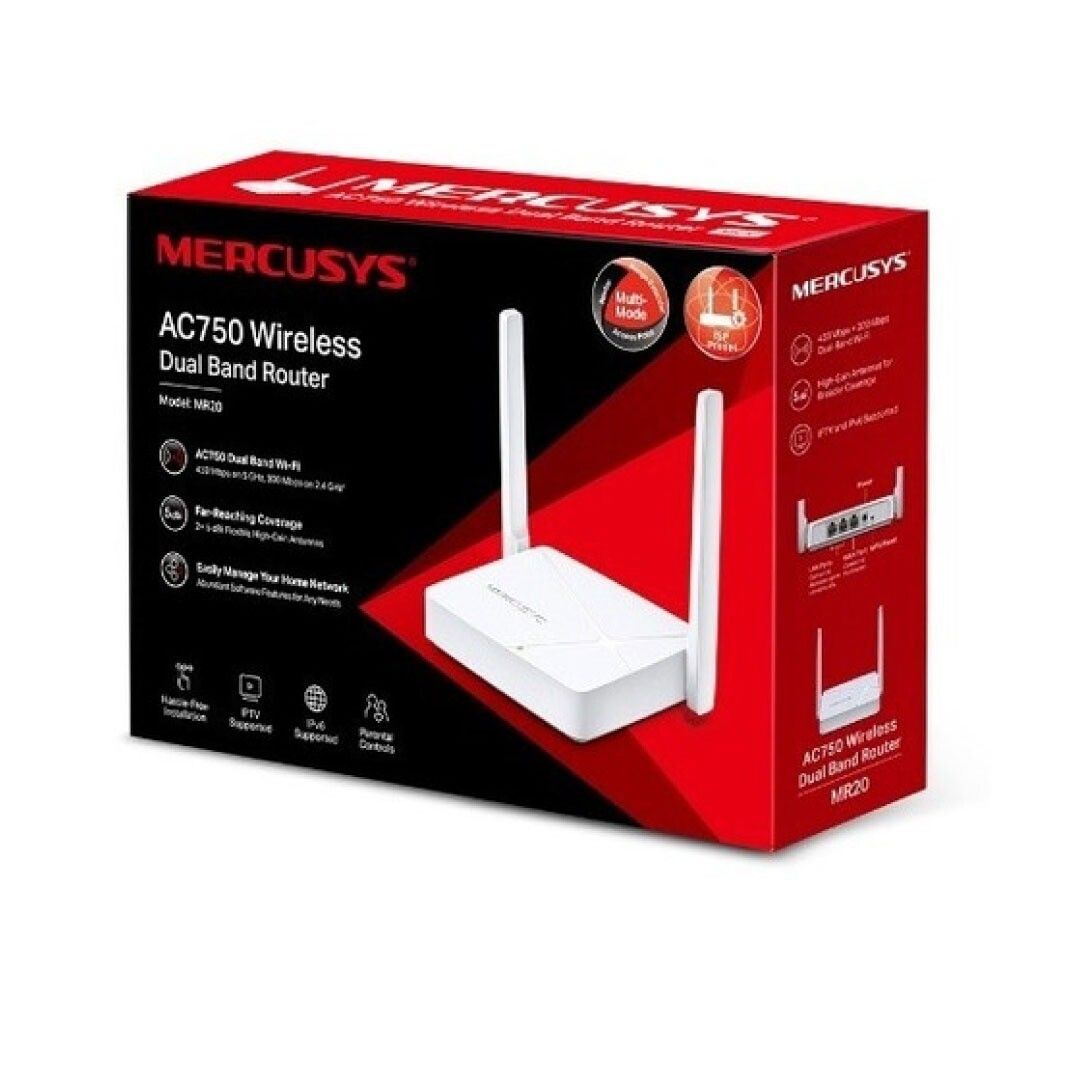 Router Mercusys MR20 Doble Banda AC750