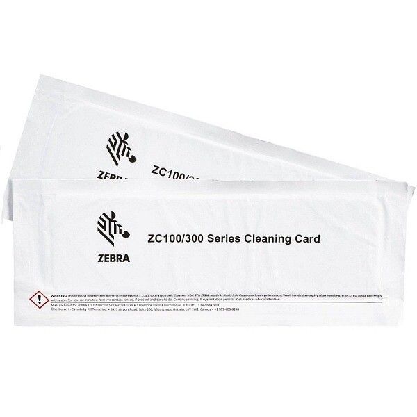 Tarjeta de limpieza ZEBRA ZC 100 - 300