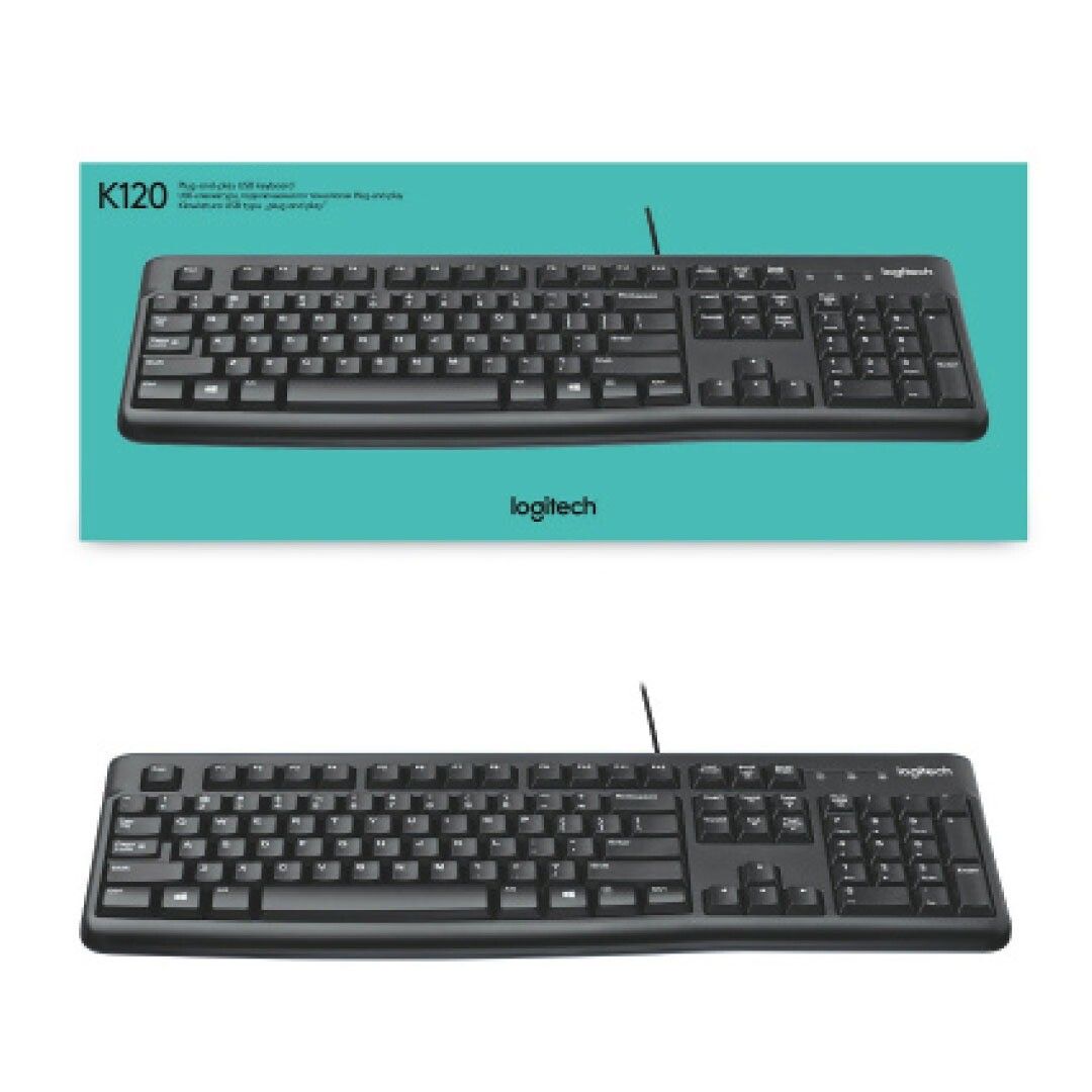 Teclado LOGITECH K120 Alambríco USB 2