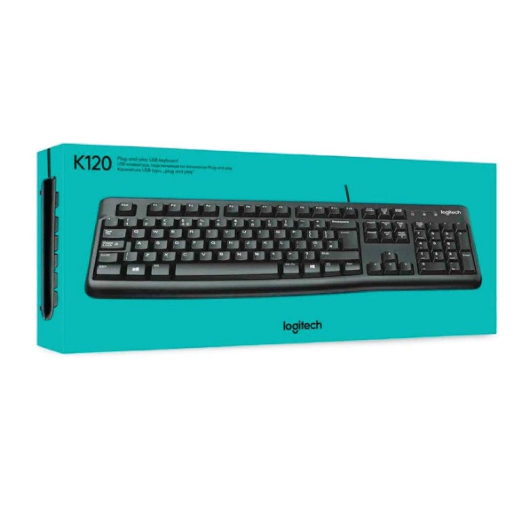 Teclado LOGITECH K120 Alambríco USB 3