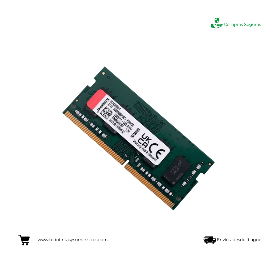 Memoria DDR4 Kingston 8Gb 3200 para Portátil