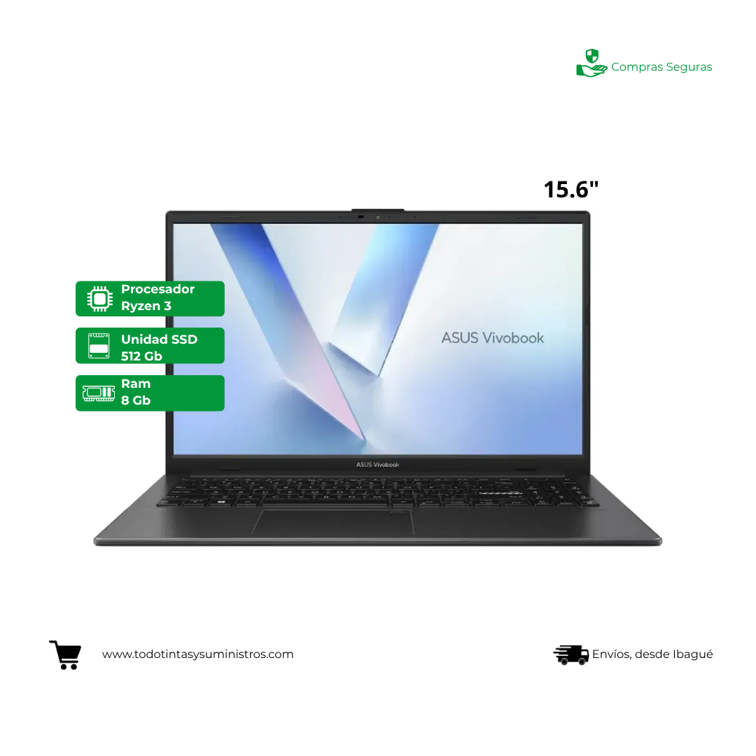 Portatil Asus E1504FA-BQ2771 Ryzen 3 Ram 8GB Ssd 512GB 15.6"