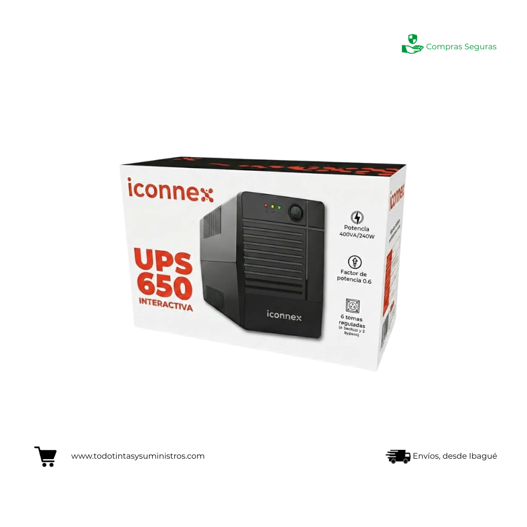 Ups Interactiva Iconnex 650 - 400VA